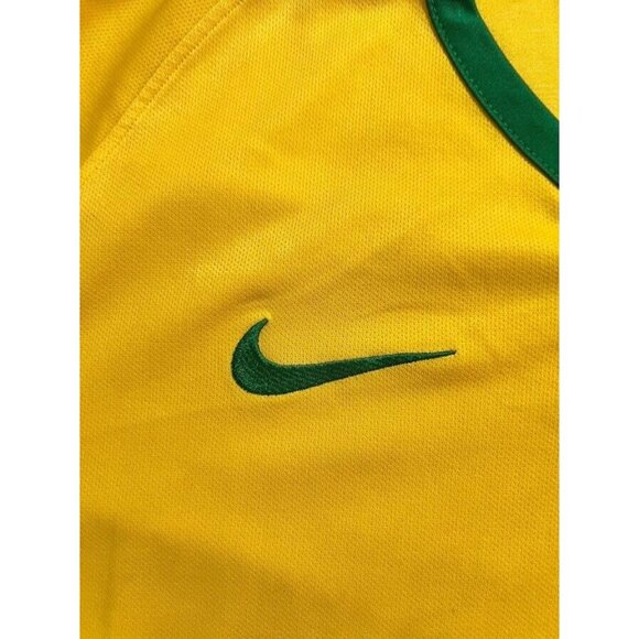 CBF Brazil Home Nike DRI-FIT Jersey Mens Large Yellow Short Sleeve. - Picture 3 of 15
